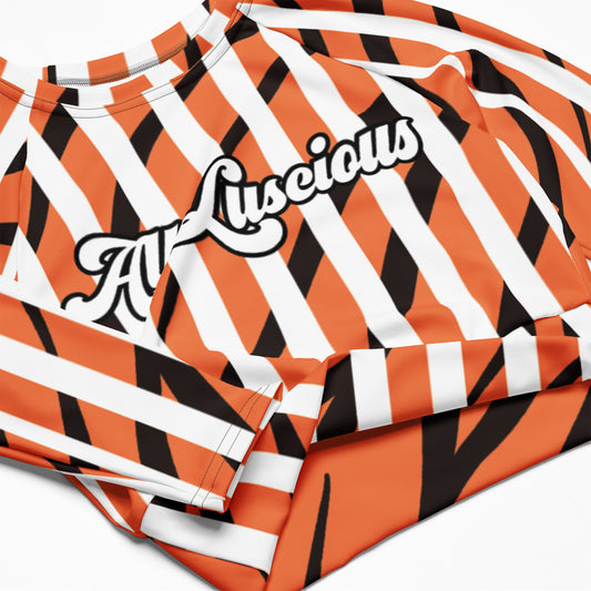 All Luscious Work it Out Crop Top (Bold Print)