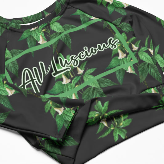 All Luscious Seeing Greene Sleeved Crop Top